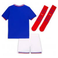 Camisa de time de futebol França Replicas 1º Equipamento Infantil Europeu 2024 Manga Curta (+ Calças curtas)